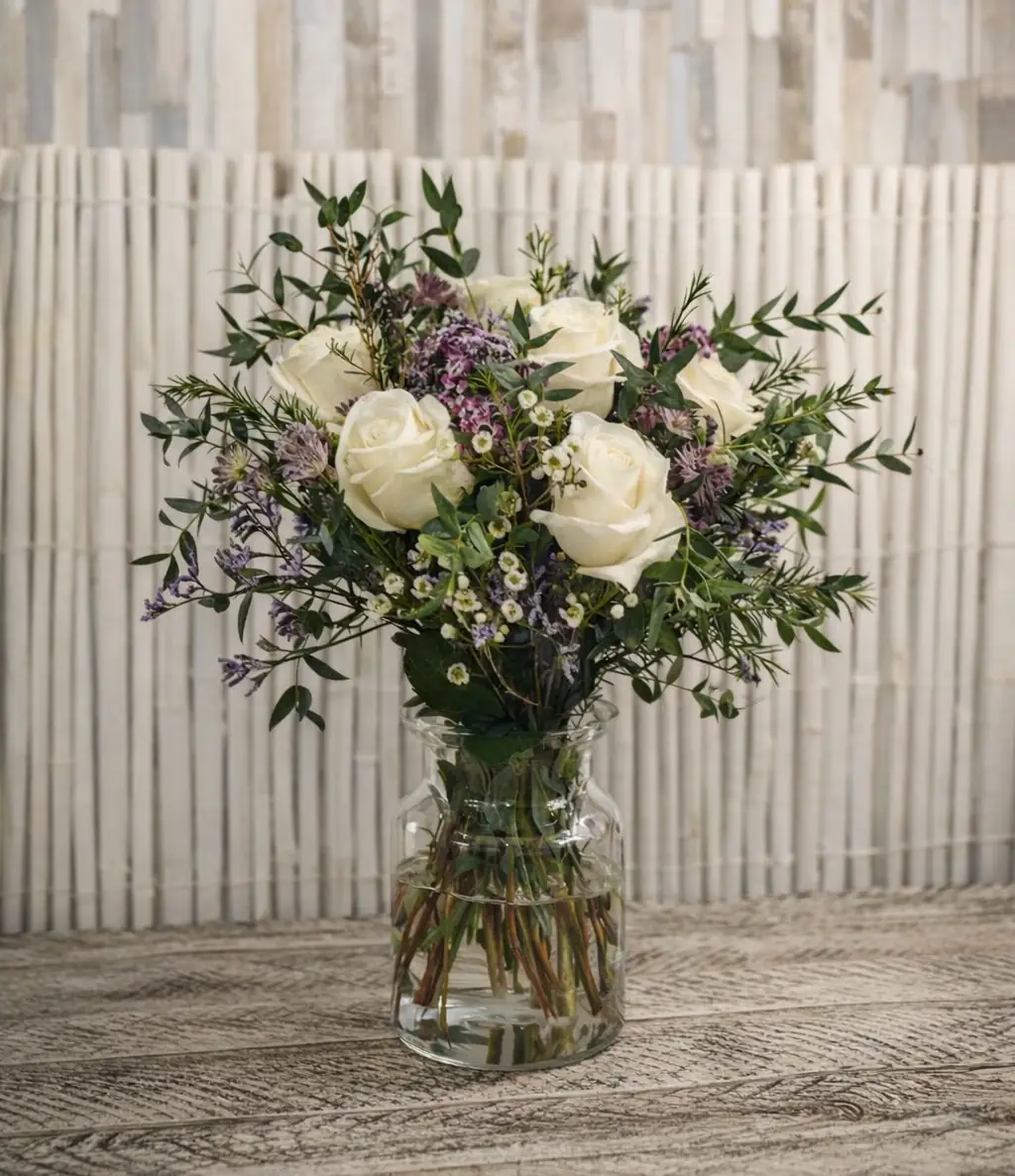 Ramo Rosas Blancas Valeria