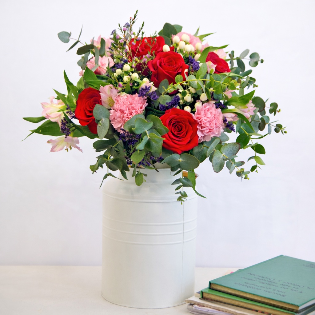 Ramo de rosas rojas y claveles Marsella